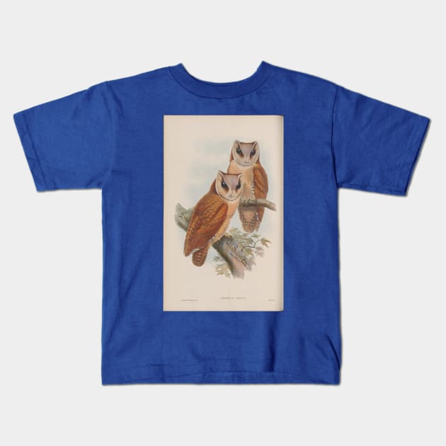 Owls Kids T-Shirt by pocketlama